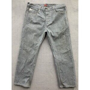 Sean John Button Fly Denim Jeans Men's 36X30 Gray Relaxed Hamilton Streetwear